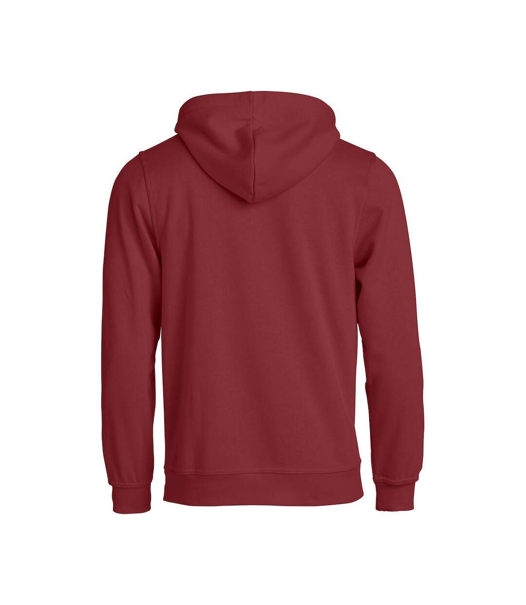 Sweat à capuche basic adulte bordeaux Clique