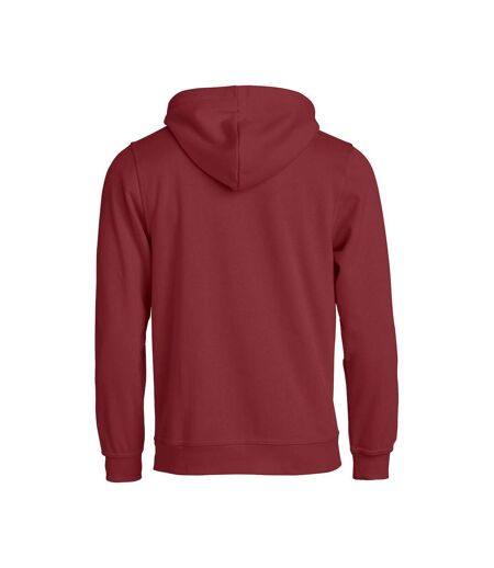 Unisex adult basic hoodie burgundy Clique