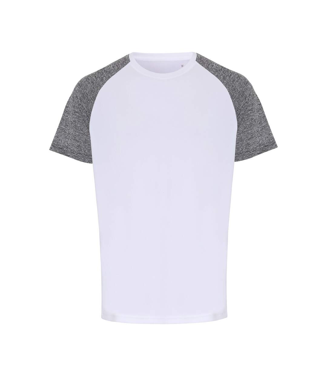 T-shirt homme blanc / noir chiné TriDri-1