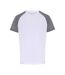 T-shirt homme blanc / noir chiné TriDri-1