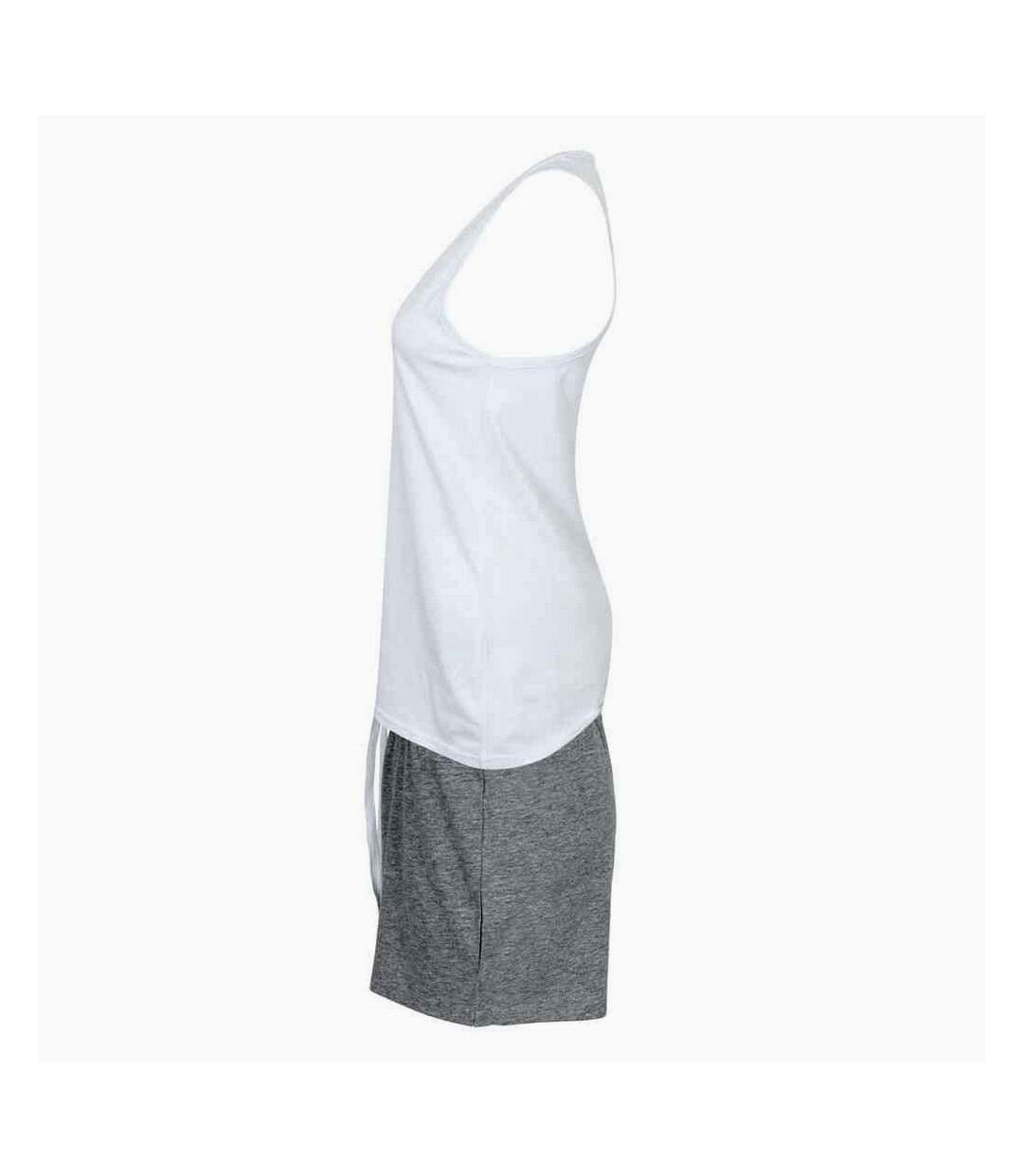 Ensemble de pyjama femme blanc / gris Towel City