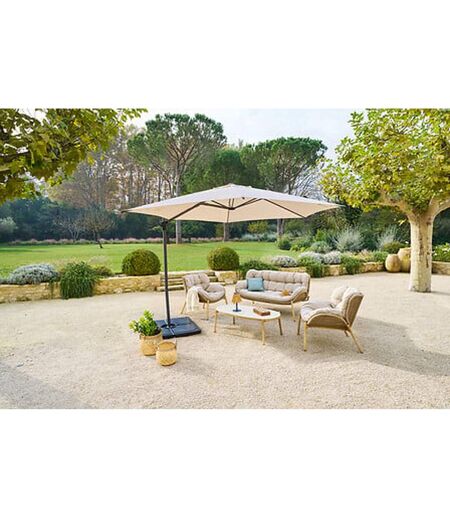 Parasol déporté rond NAULIA