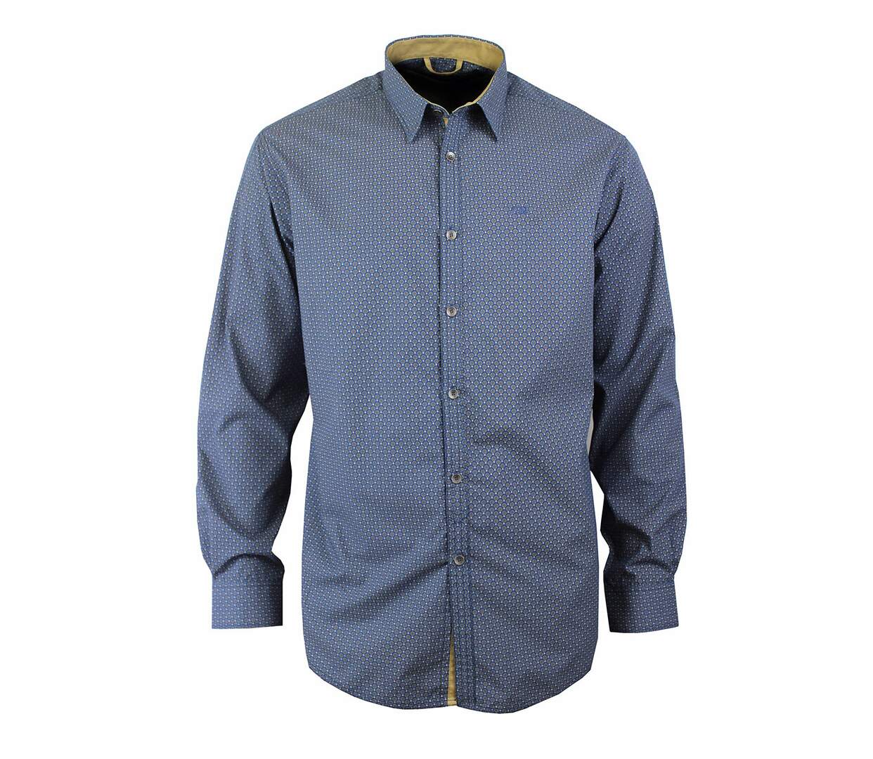 Chemise à carreaux manches longues 1 poche poitrine CH5004-1