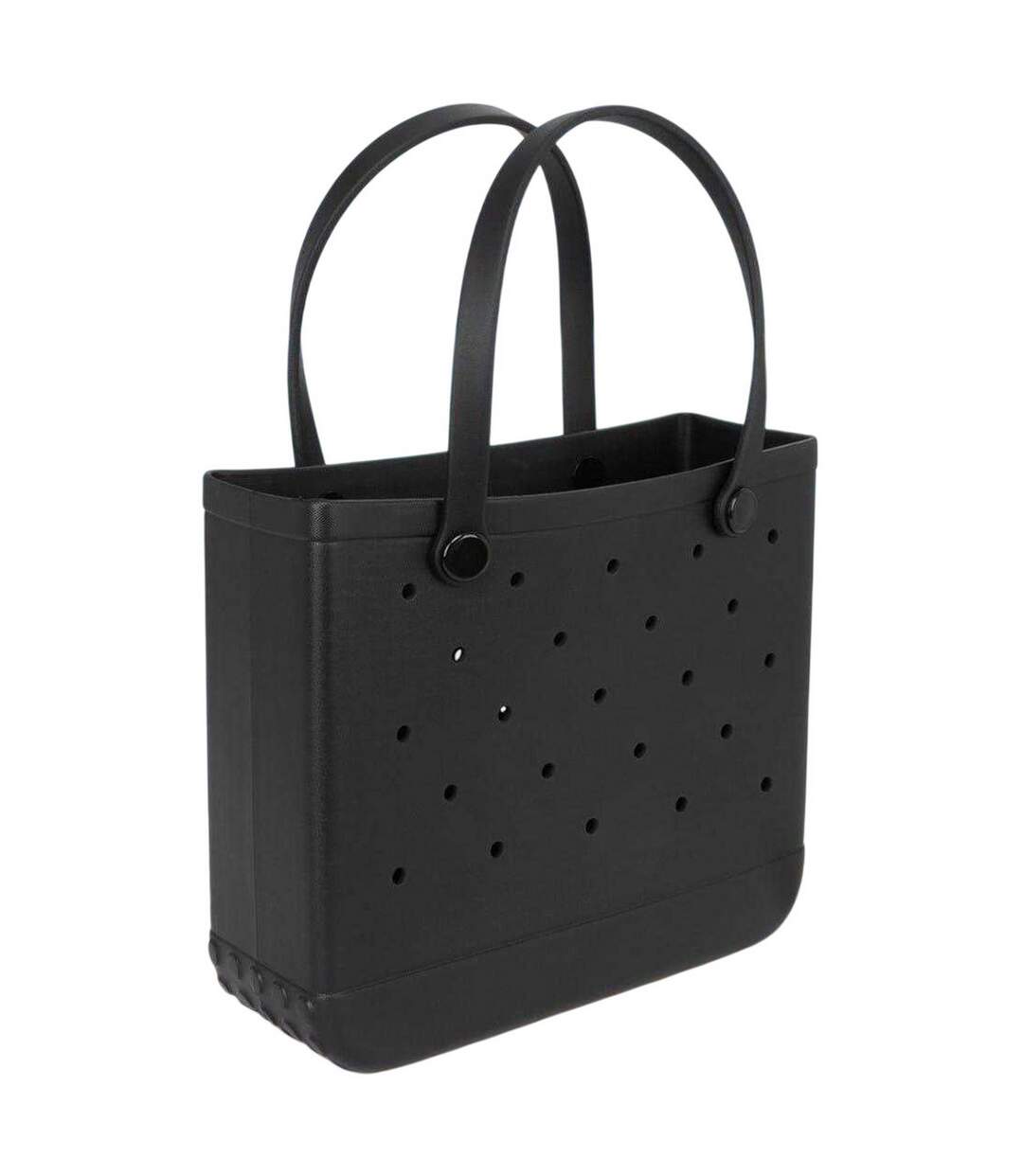 Tote Bag Plage Motif/style Perforé L Noir Miso-1