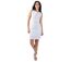 Robe courte tailleur SOLINE blanche doublée Coton Du Monde-1