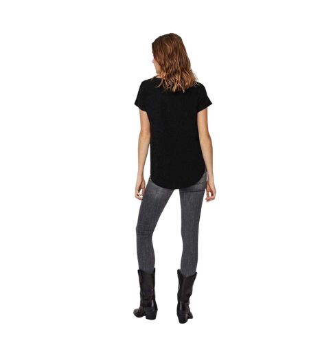 Blouse Manches Courtes Femme Noir Vero Moda