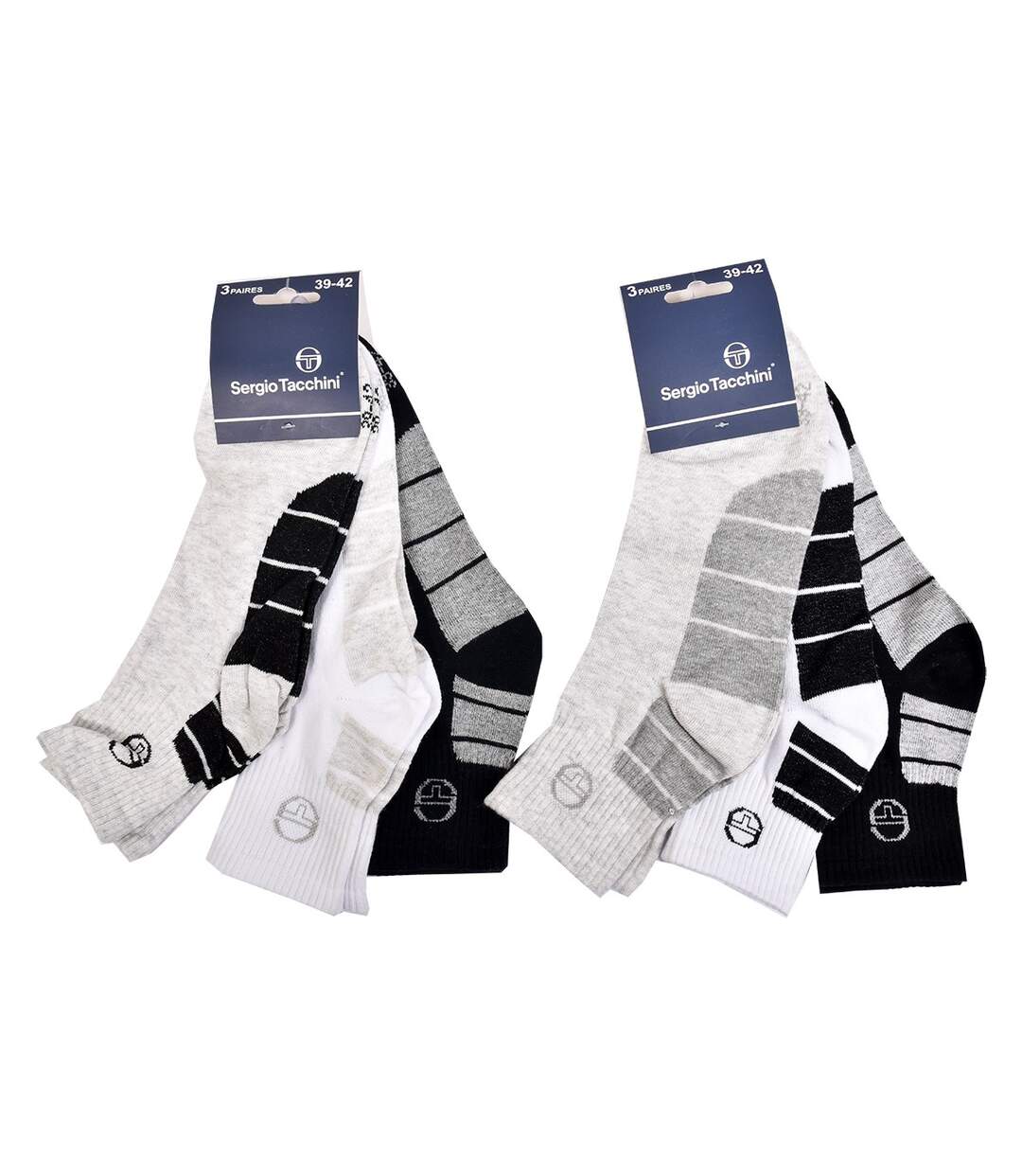 Chaussettes homme Sergio Tacchini Socquettes QUARTER Pack de 12 paires QUARTER Surprise TACCHINI-5