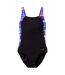 Maillot De Bain 1 Pièce À Bretelles Ajustables Motif/style À Motifs Luna Lustre Femme Noir Speedo-2