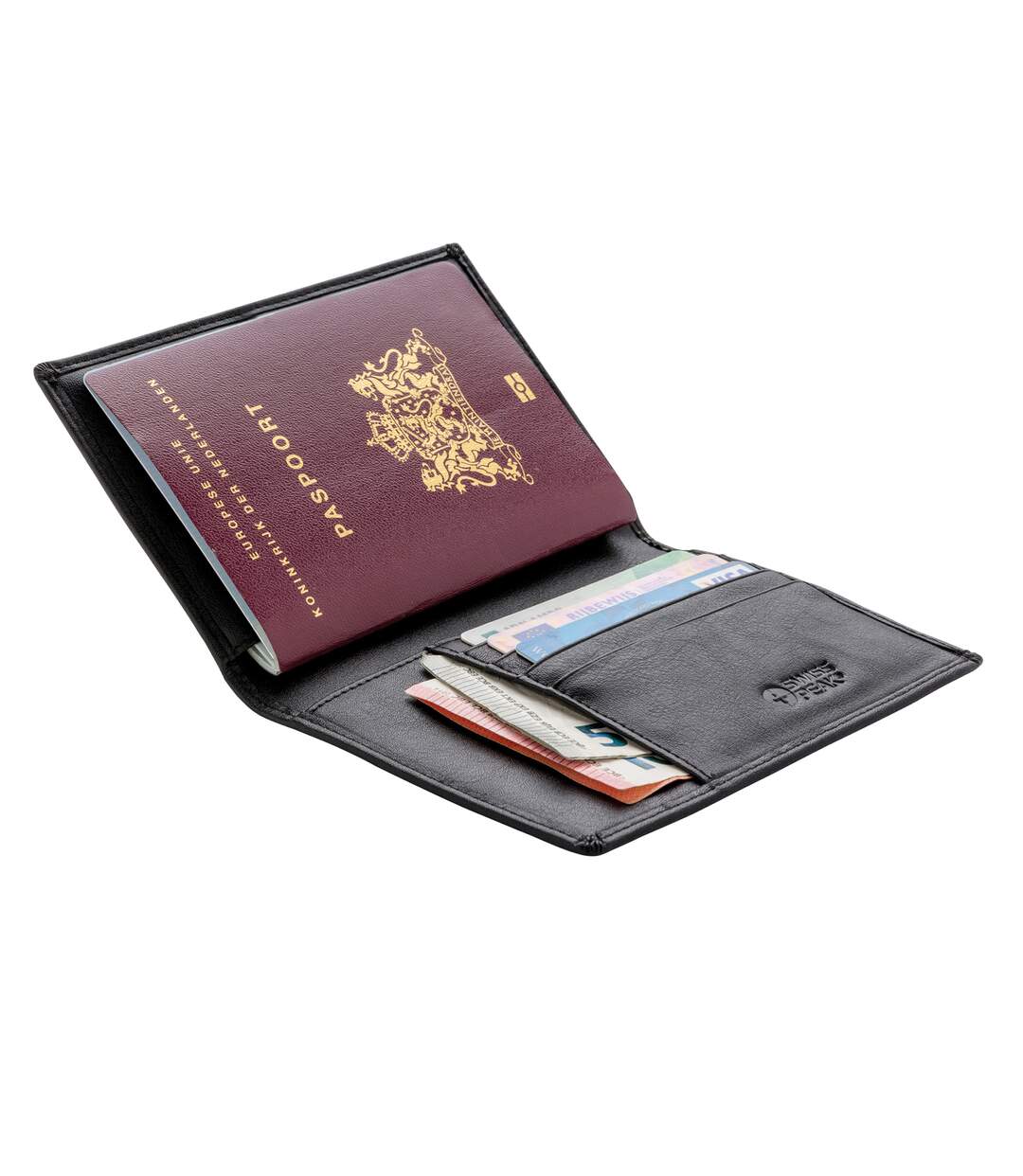 Protègepasseport Taille Unique Noir Swiss Peak-4