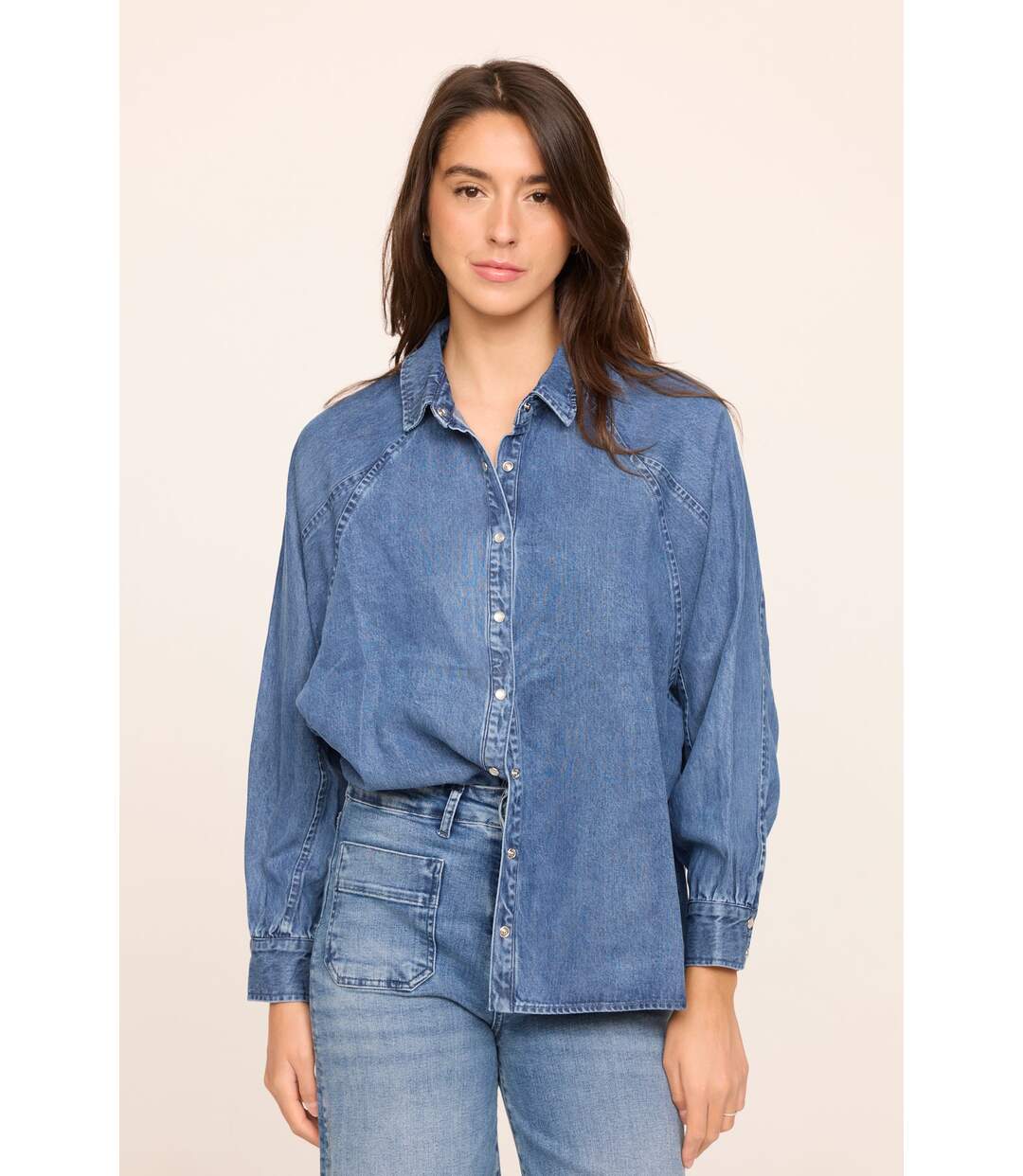 Chemise DULIA Medium Blue-1