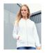 Unisex adult organic hoodie arctic white Awdis-3