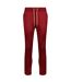 Mens Edin Side Stripe Straight Joggers Blood Red Luke-1