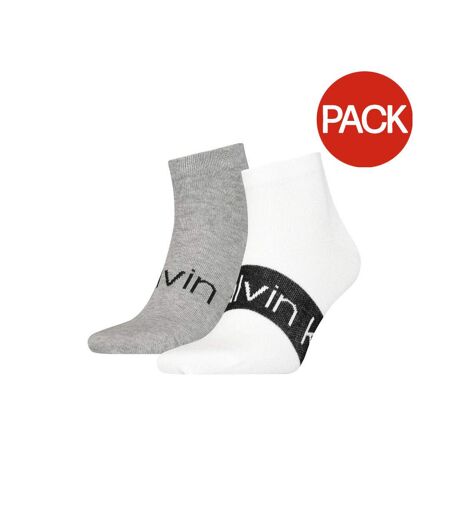 Chaussettes Homme Blanc Gris Calvin Klein