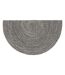 Tapis Déco Tressé Café 120cm Noir-2