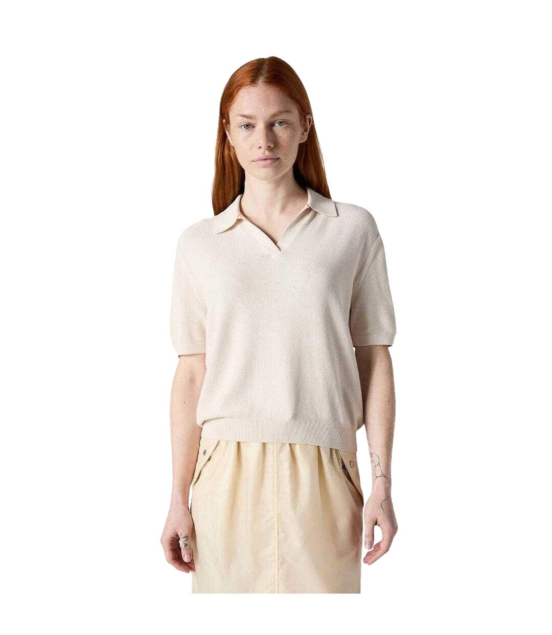 Polo Motif/style Uni Shan Femme Crème Parajumpers-1