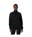 Womens/ladies Quarter Zip Sweatshirt Black USA Pro-4