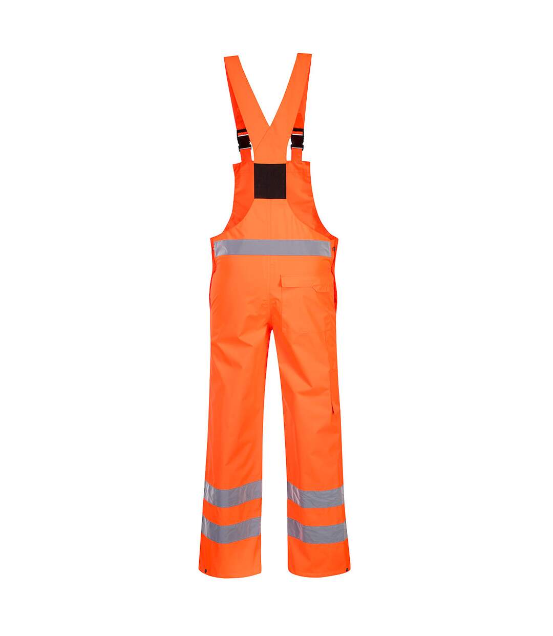 Mens hi-vis breathable bib and brace trouser orange Portwest-2