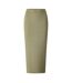 Jupe Mi-longue Femme Vert Lichen Foncé Pieces-1