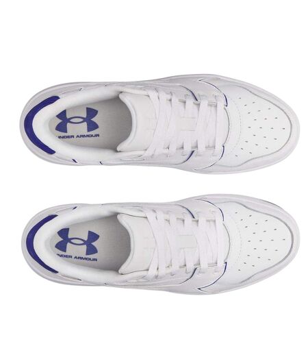 Mens Low Cut Trainers White Royal Blue Under Armour