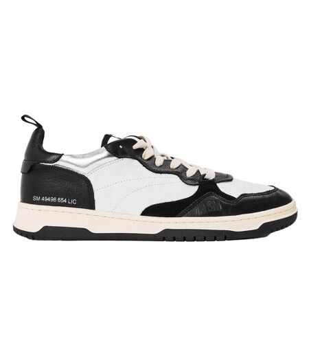 Mens Easton Trainers Black White Steve Madden