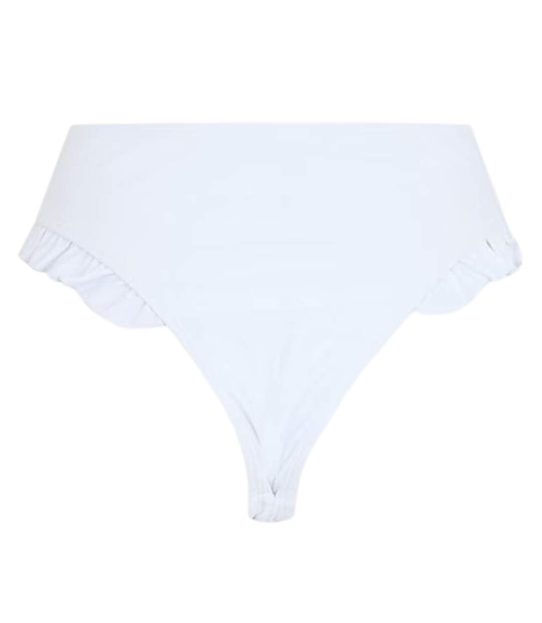 Bas De Maillot De Bain Motif/style Ruché Femme Blanc Brave Soul-3