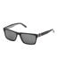 Lunettes De Soleil Polarisantes Rectangulaires Pour Hommes Taille Unique Noir Brillant Guess-1