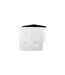 Pouf Coffre Pliable Capitonné Cesaro 37cm Blanc-2