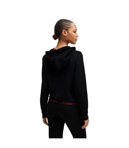 Veste À Capuche Motif/style Lettrage Femme Noir Hugo