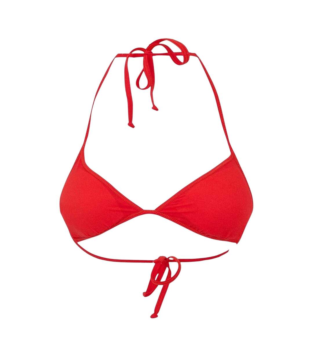 Haut De Maillot De Bain Motif/style Rayé Femme Rouge Diesel-2