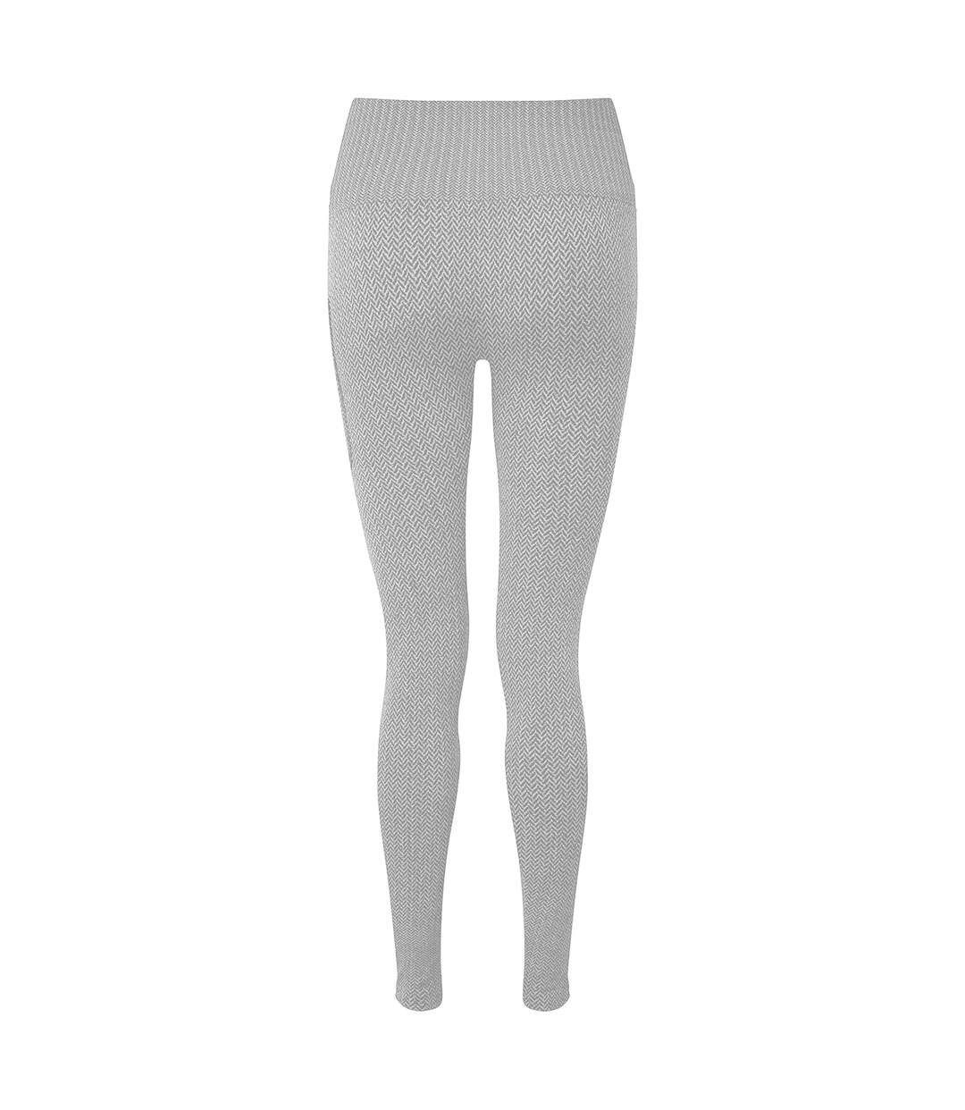 Womens/ladies Knitted City Leggings Heather Grey TriDri-2
