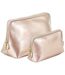 Bagbase Boutique Leather-Look PU Toiletry Bag (Rose Gold) (L)