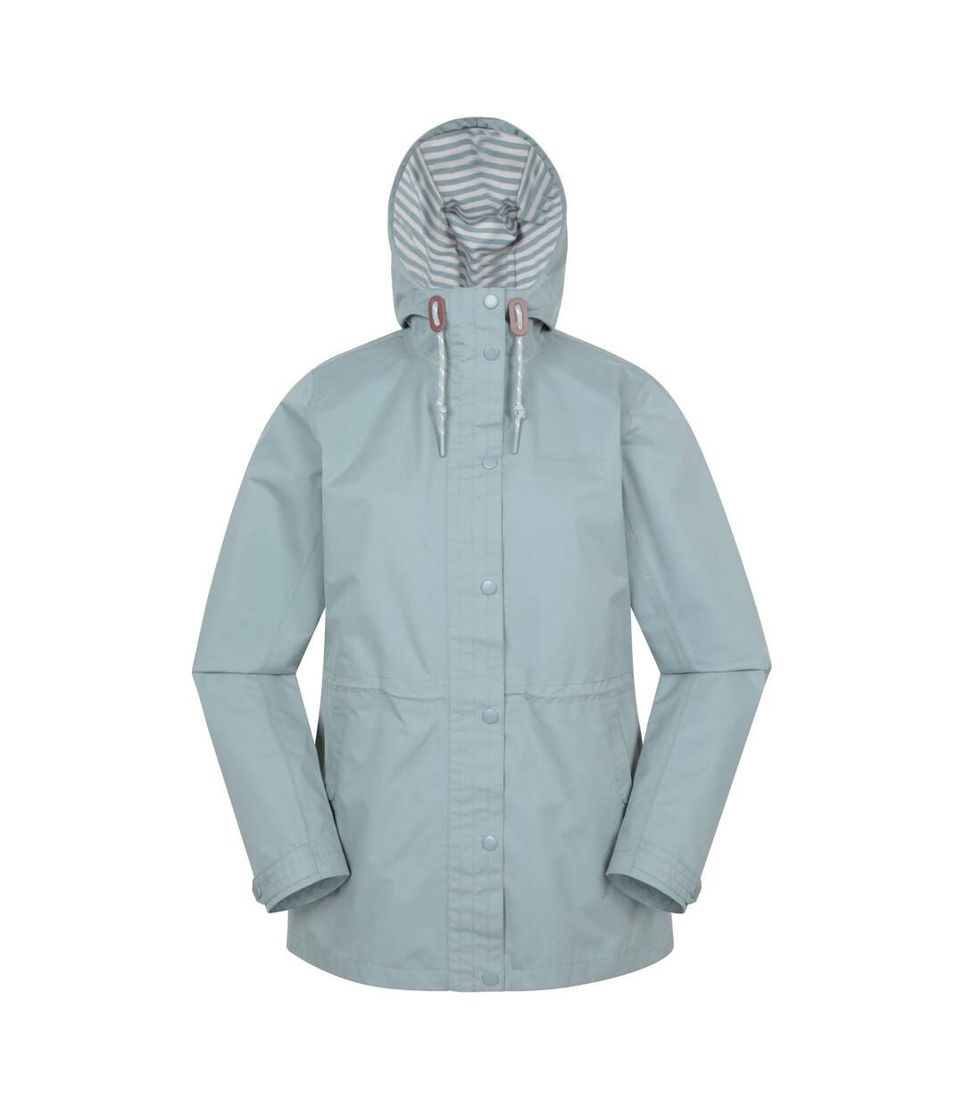 Womens/ladies coast waterproof jacket light teal Mountain Warehouse-1