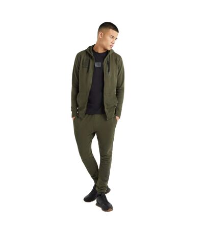 Mens Terrace Full Zip Hoodie Dark Olive Umbro