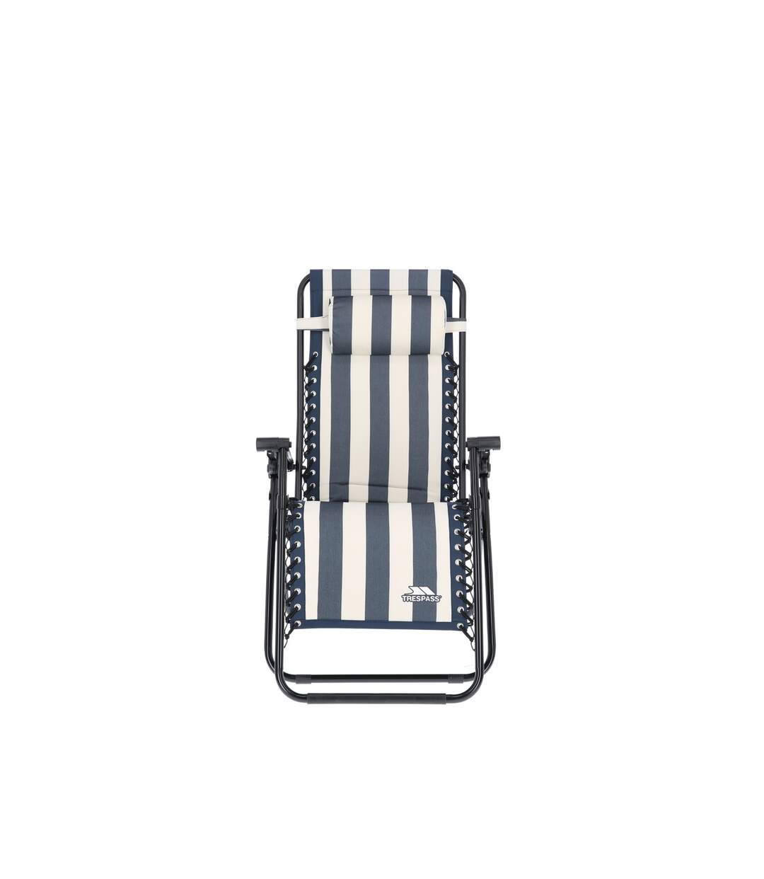 Trespass Glentilt Reclining Garden Chair/Recliner (Navy Stripe) (One Size) - UTTP584-1