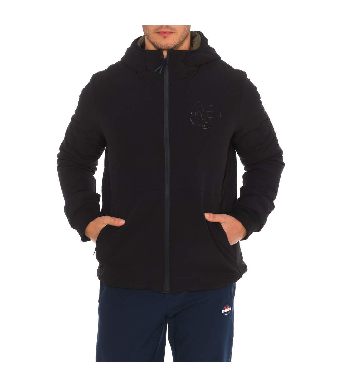 Reversible jacket with hood AMF20232 man