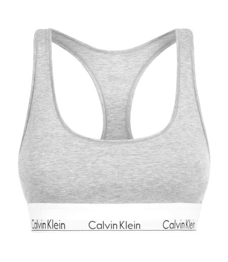 Brassière Motif/style Logo Femme Gris Calvin Klein