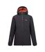 Mens Hoscar Waterproof Insulated Jacket Black Burnt Henna Regatta-2