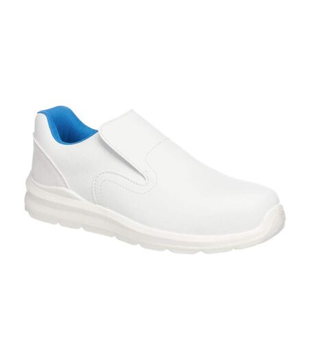 Unisex adult compositelite slip-on safety shoes white Portwest