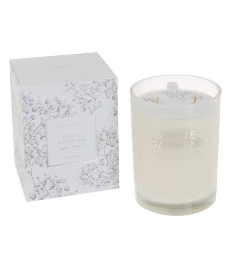 Bougie Parfumée White Gardens 12cm Sapphira Amber Tea