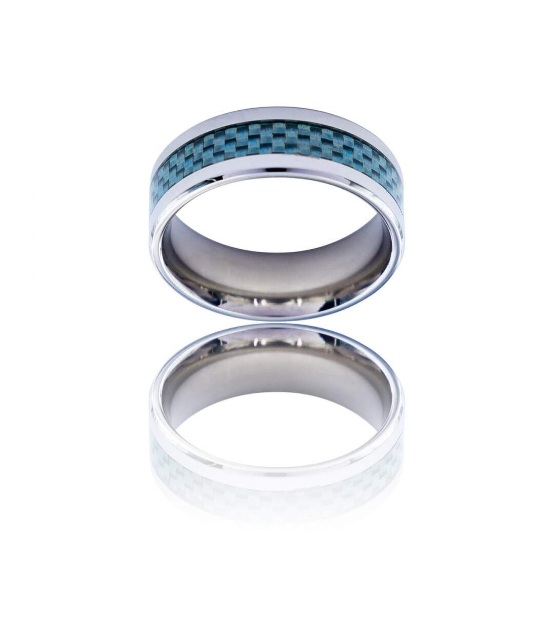 Bague Anneau pour Homme Acier Carbone