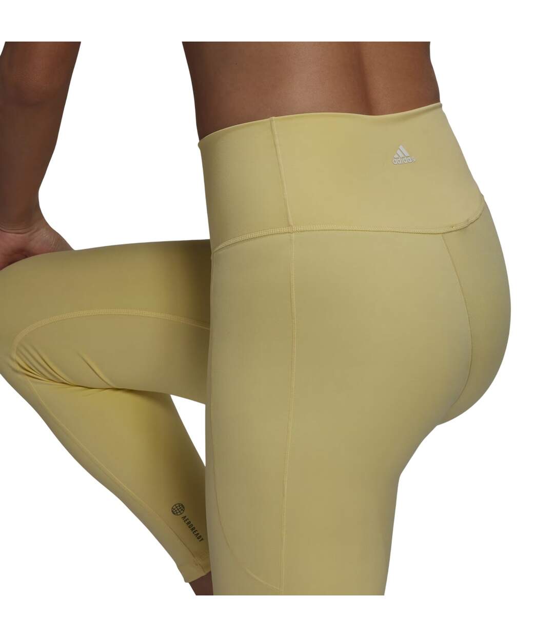 Legging 7/8 Femme Beige Adidas-4