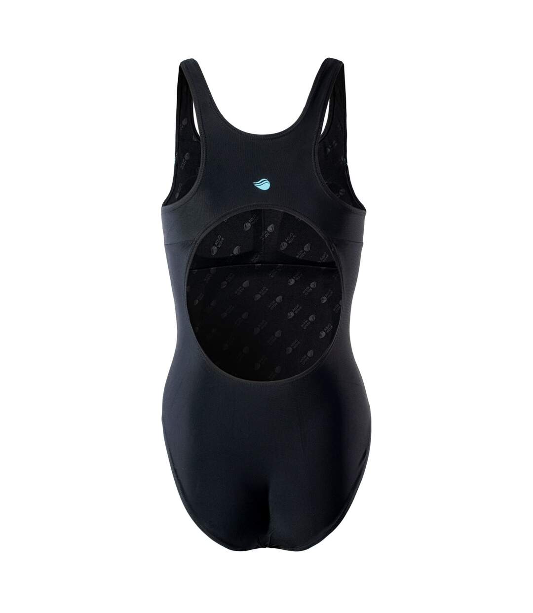 Maillot De Bain 1 Pièce Abra Femme Noir Bleu Ciel Aquawave-2