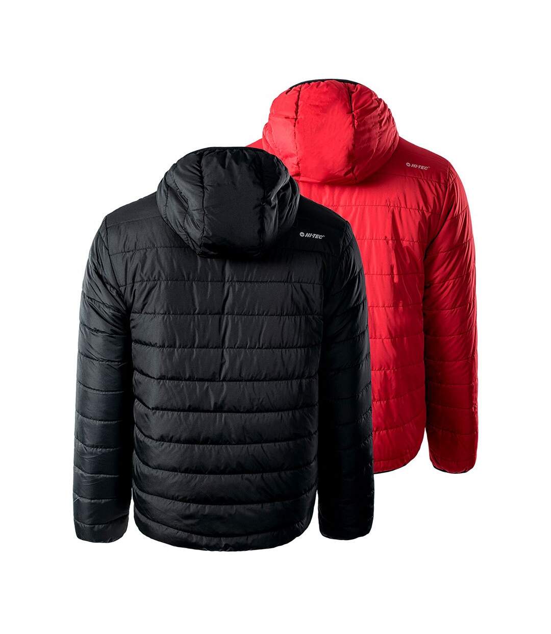 Mens halden quilted padded jacket black/salsa Hi-Tec-2