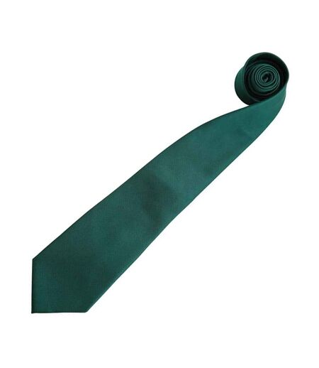 Cravate Unie Homme Taille Unique Vert Bouteille Premier