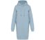 Robe sweat à capuche - Femme - PAT5005 - bleu aquamarine-1