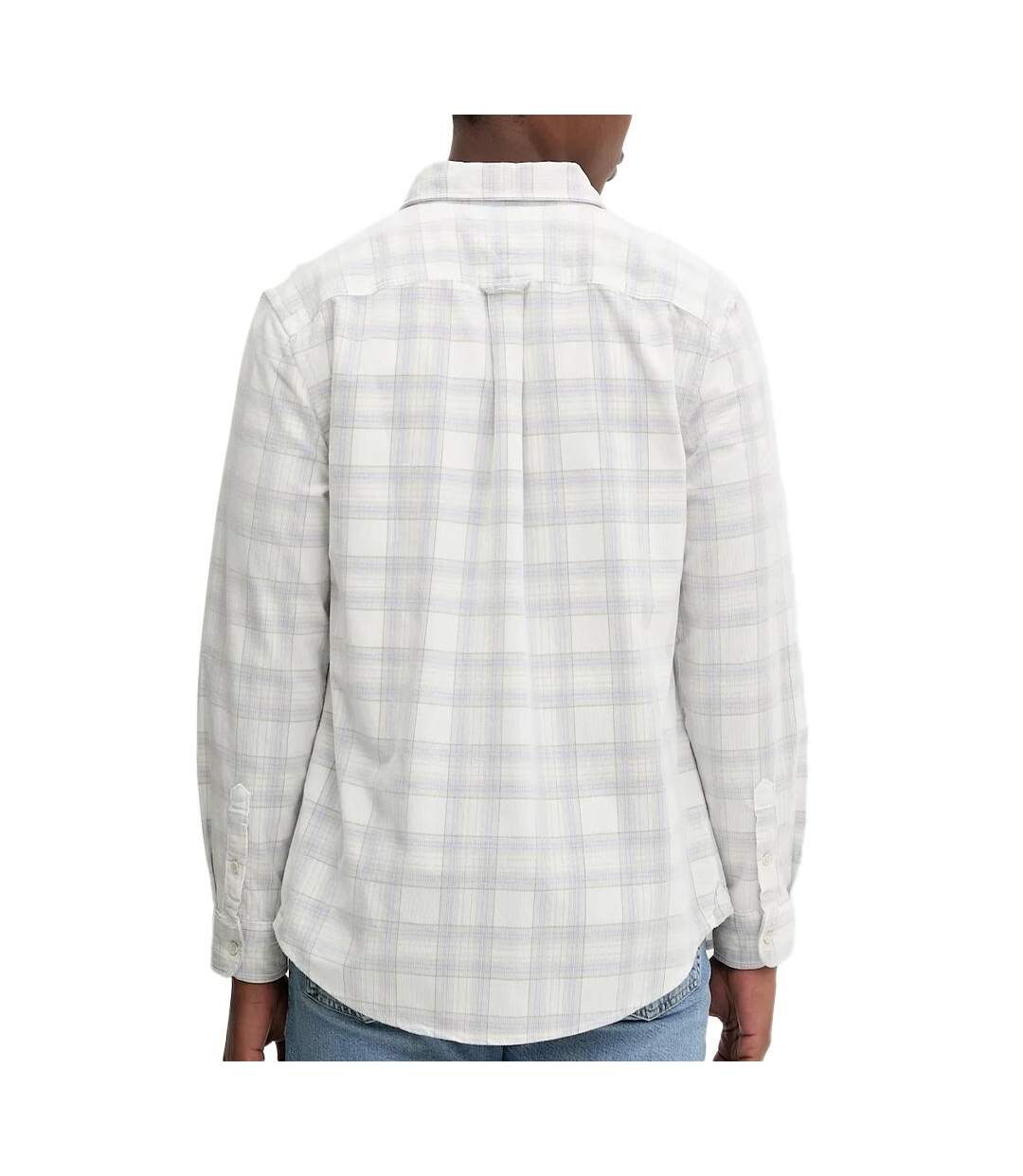 Chemise blanc/beige/bleu homme tommy hilfiger dm0dm22408-2