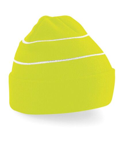 Beechfield Enhanced-viz Hi-Vis Knitted Winter Hat (Orange (Fluorescent)) - UTRW208