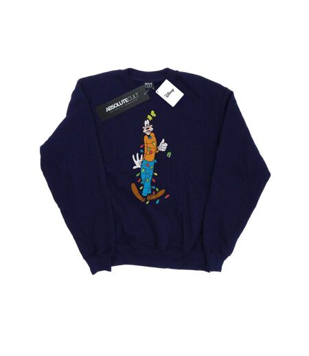 Disney Sweat Femme/Les femmes Goofy Christmas Lights (Bleu marine) - UTBI28113