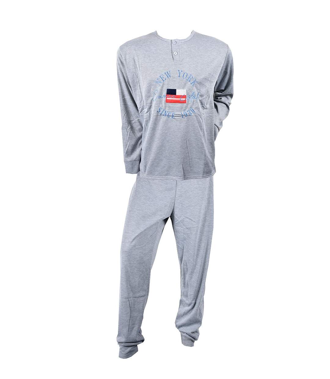 Pyjama Homme Long SWEET SECRET Q2752 NEW YORK GRIS-1