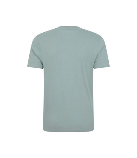 Mens St Davids Printed Organic T-shirt Pale Green Mountain Warehouse